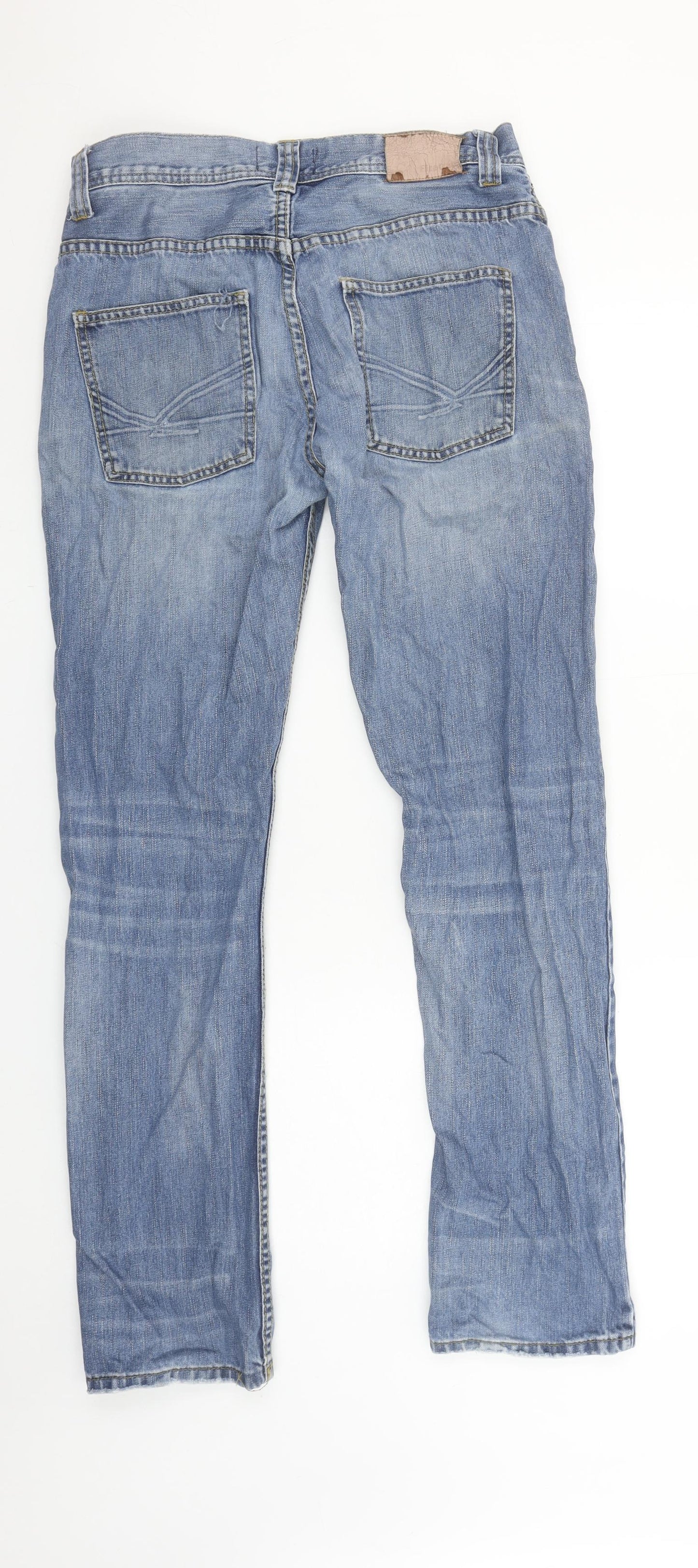 Firetrap Men’s Blue 30R Straight Fit Denim Jeans
