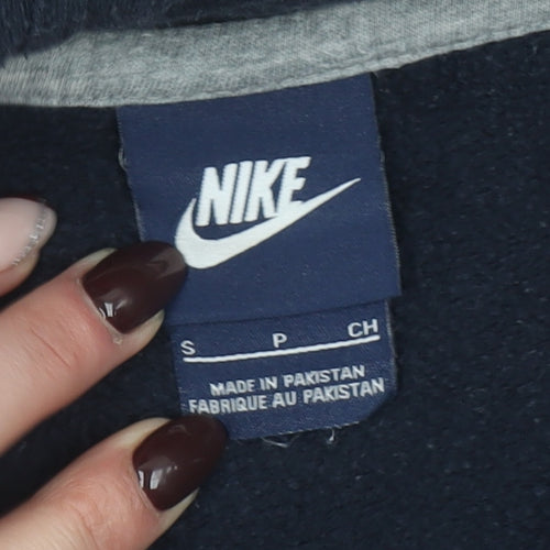 Nike Men's Blue Pullover Hoodie Small Sports Fleece Sweatshirt