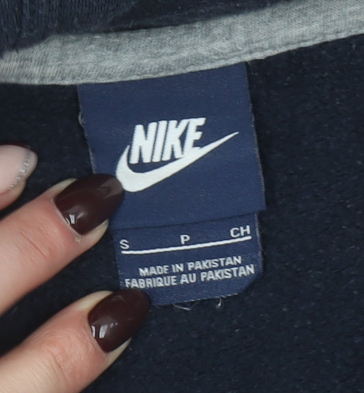 Nike Men's Blue Pullover Hoodie Small Sports Fleece Sweatshirt