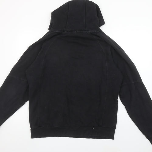 BLK Men's Black Embroidered Pullover Hoodie Size M Sports Fleece