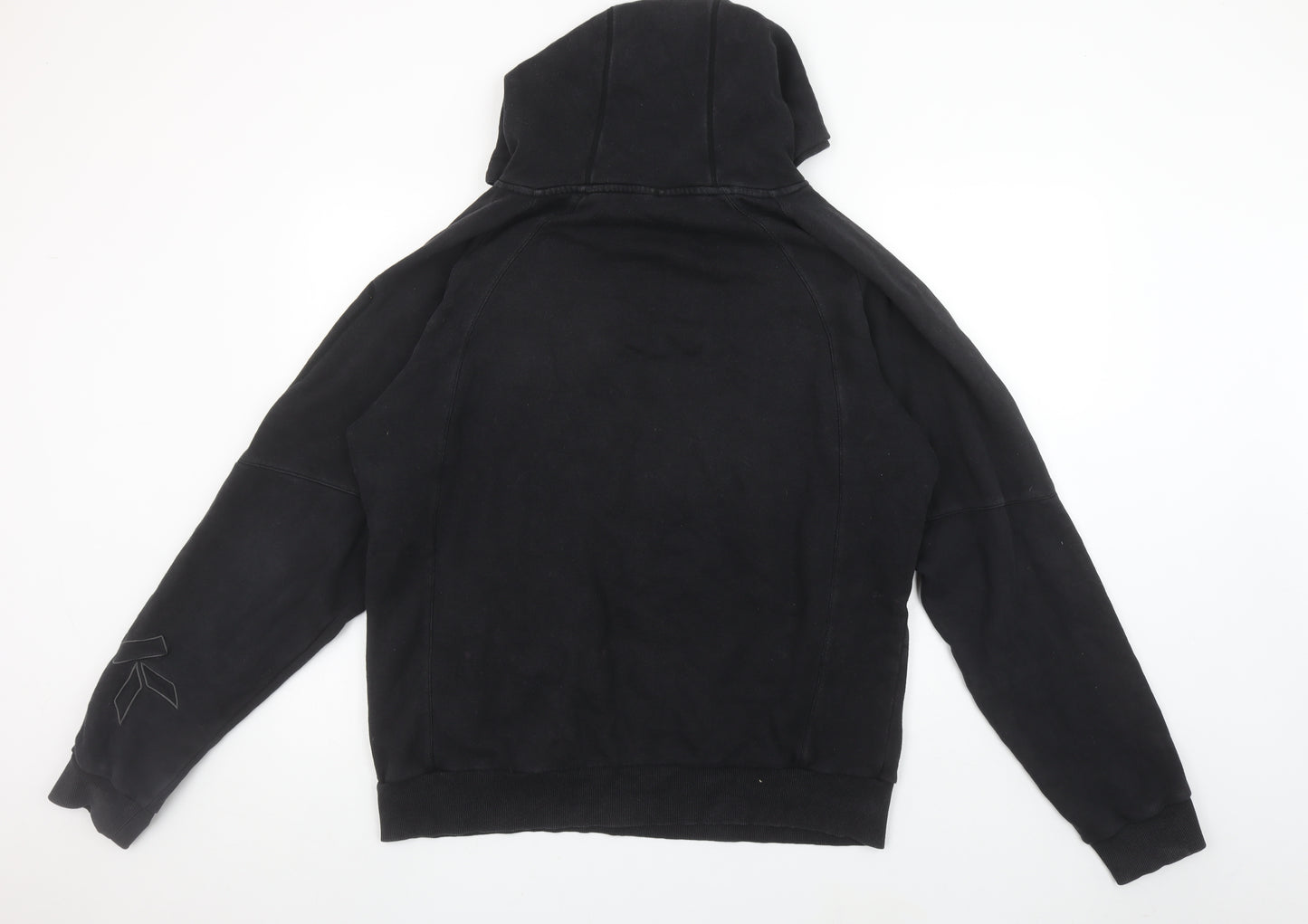BLK Men's Black Embroidered Pullover Hoodie Size M Sports Fleece