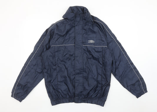 Umbro Men's Blue Small Lightweight Windbreaker Jacket