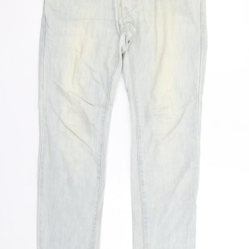 Next Men's Blue Slim Fit Jeans 30S Light Wash Denim