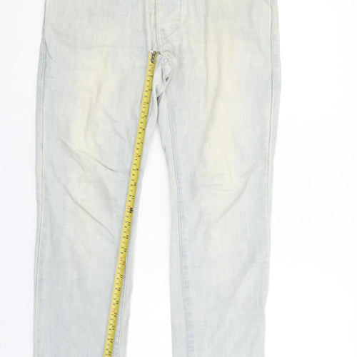 Next Men's Blue Slim Fit Jeans 30S Light Wash Denim