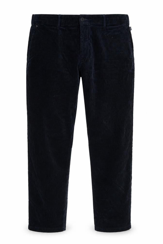 BRÜHL Men's Blue Corduroy Chino Trousers Size 32 Regular Fit