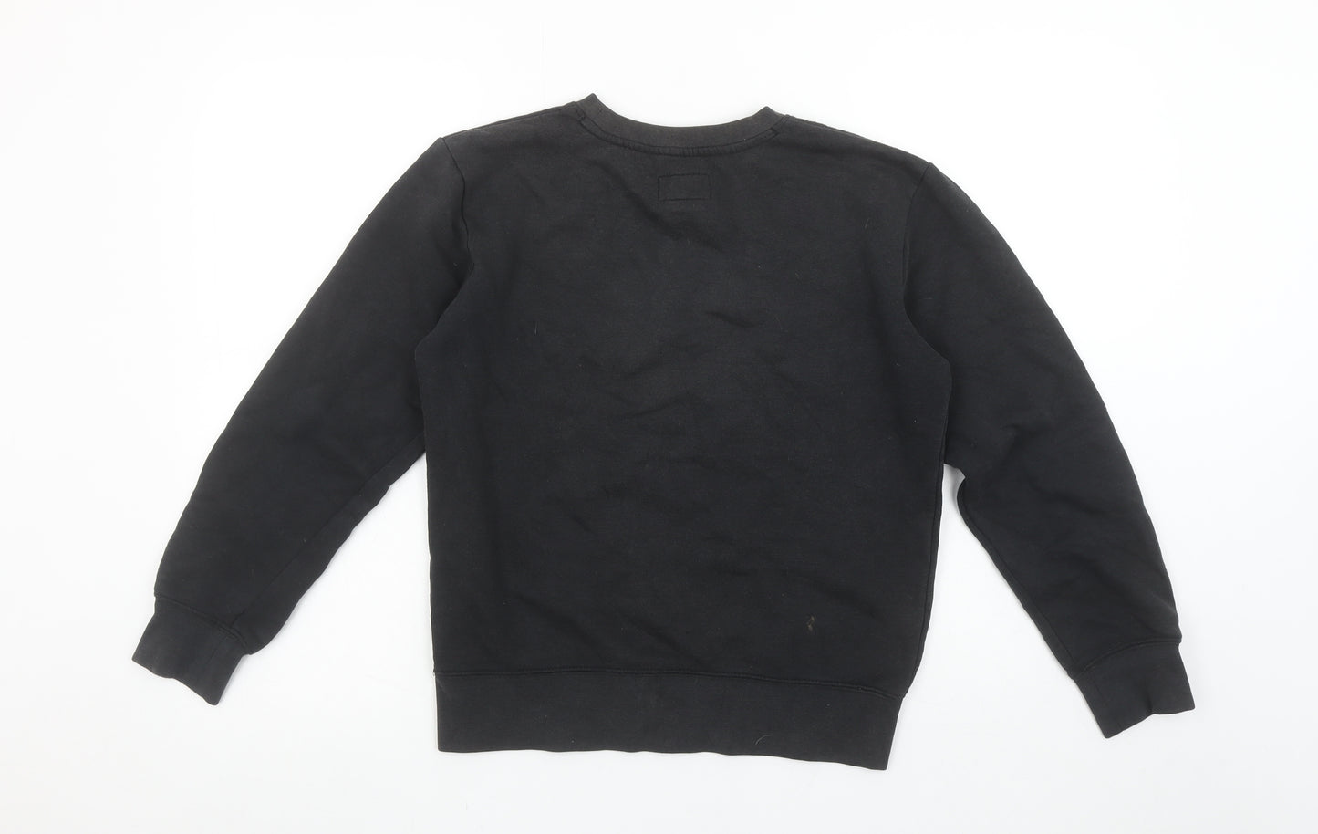 Jordan Boys Black Pullover Fleece Sweatshirt 12-13 Years Logo Crew Neck