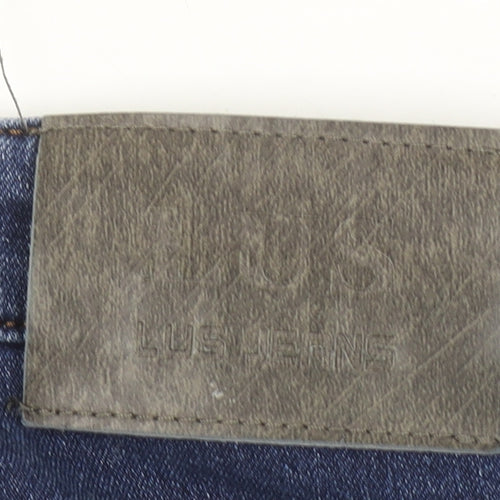 LUS Jeans Men Blue Straight Fit Denim 37W 33L Casual Regular