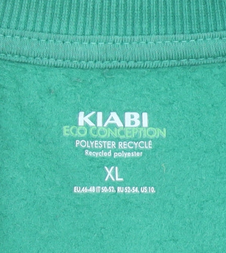 Kiabi Women Green Amore Recycled Polyester Sweatshirt XL
