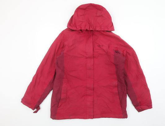 Regatta Women's Red Waterproof Hooded Jacket Size 14