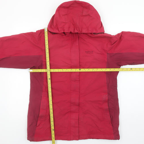 Regatta Women's Red Waterproof Hooded Jacket Size 14