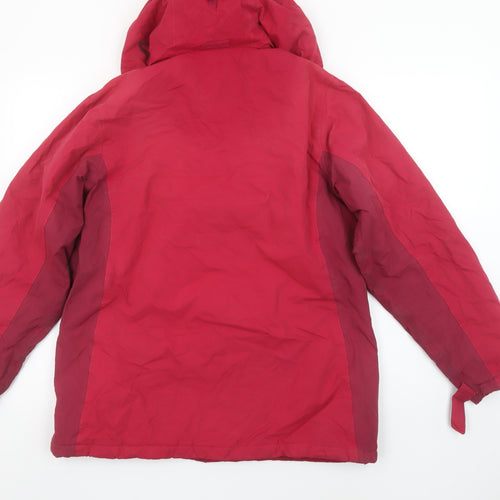 Regatta Women's Red Waterproof Hooded Jacket Size 14