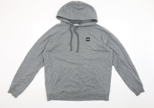 Under Armour Men's Grey Pullover Hoodie Size L Relaxed Fit