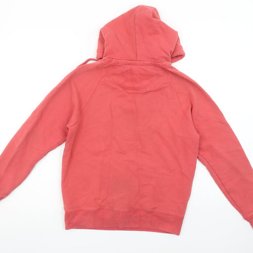 Jack Wills Women's Coral Pink Pullover Hoodie UK 8 Cotton Blend Casual