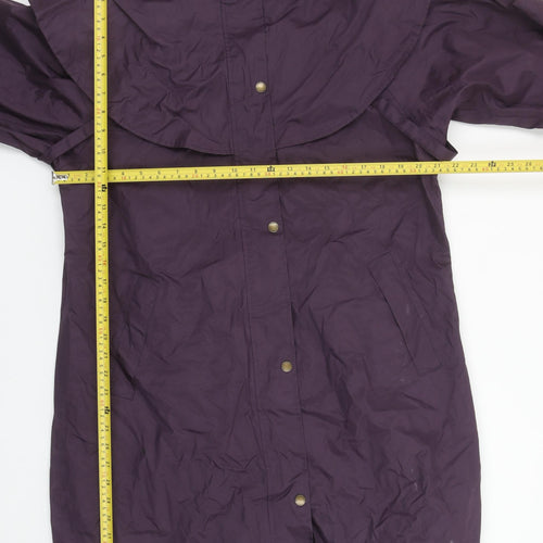 Target Dry Women Purple Waterproof Hooded Rain Coat Size 14