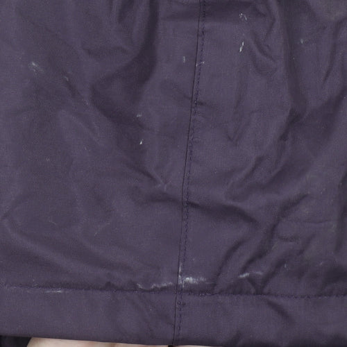 Target Dry Women Purple Waterproof Hooded Rain Coat Size 14
