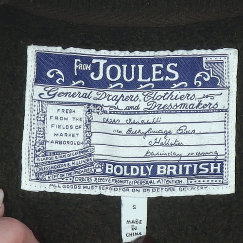 Joules Men's Brown Fleece Bodywarmer Waistcoat Size S Zip Pockets