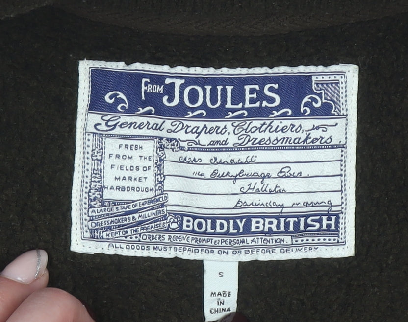 Joules Men's Brown Fleece Bodywarmer Waistcoat Size S Zip Pockets