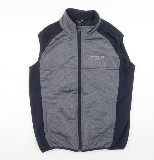 Glenmuir Men's Blue Softshell Bodywarmer Gilet S Technical Performance