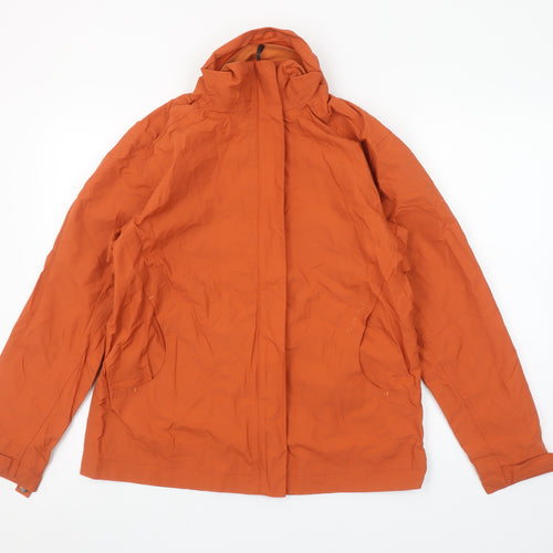 Quechua Women’s Orange Lightweight Waterproof Jacket Size 10