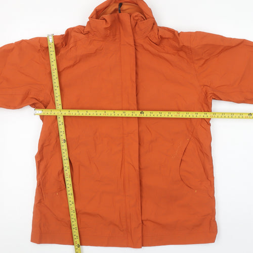 Quechua Women’s Orange Lightweight Waterproof Jacket Size 10