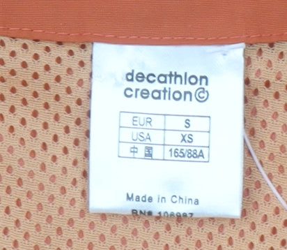 Quechua Women’s Orange Lightweight Waterproof Jacket Size 10