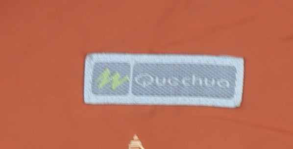 Quechua Women’s Orange Lightweight Waterproof Jacket Size 10