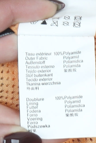 Quechua Women’s Orange Lightweight Waterproof Jacket Size 10