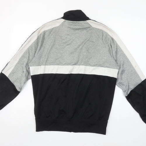 Champion Men’s Black Grey White Full Zip Sweatshirt Medium