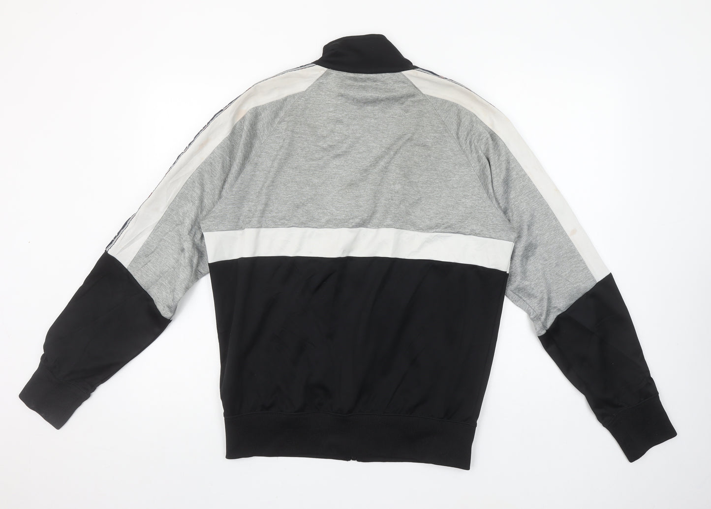 Champion Men’s Black Grey White Full Zip Sweatshirt Medium