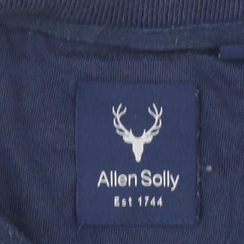 Allen Solly Men's White Striped Collared Cotton Polo Shirt L