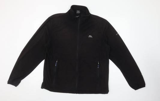 Trespass Men's Black Full Zip Fleece Sweatshirt Size L