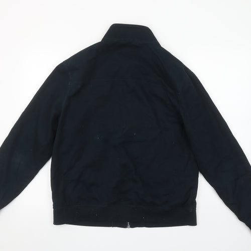 Farah Men's Black Organic Cotton Bomber Jacket L