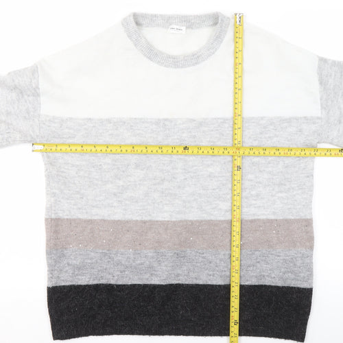 Joey Healy Womens Multicoloured Striped Pullover Jumper Size 16