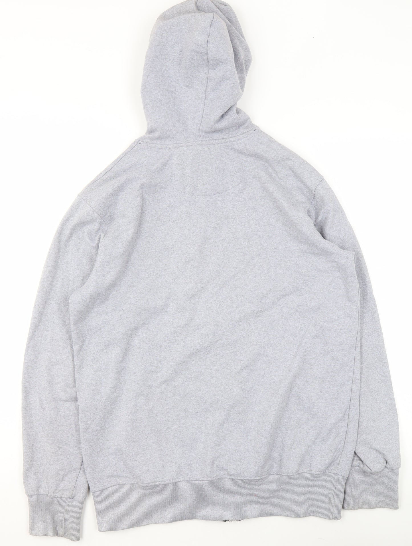 Lizzard Men's Grey Small Full Zip Hooded Activewear Jacket