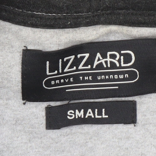 Lizzard Men's Grey Small Full Zip Hooded Activewear Jacket