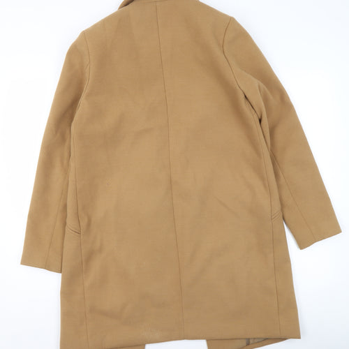 New Look Women Beige Mid-Length Overcoat Size 10