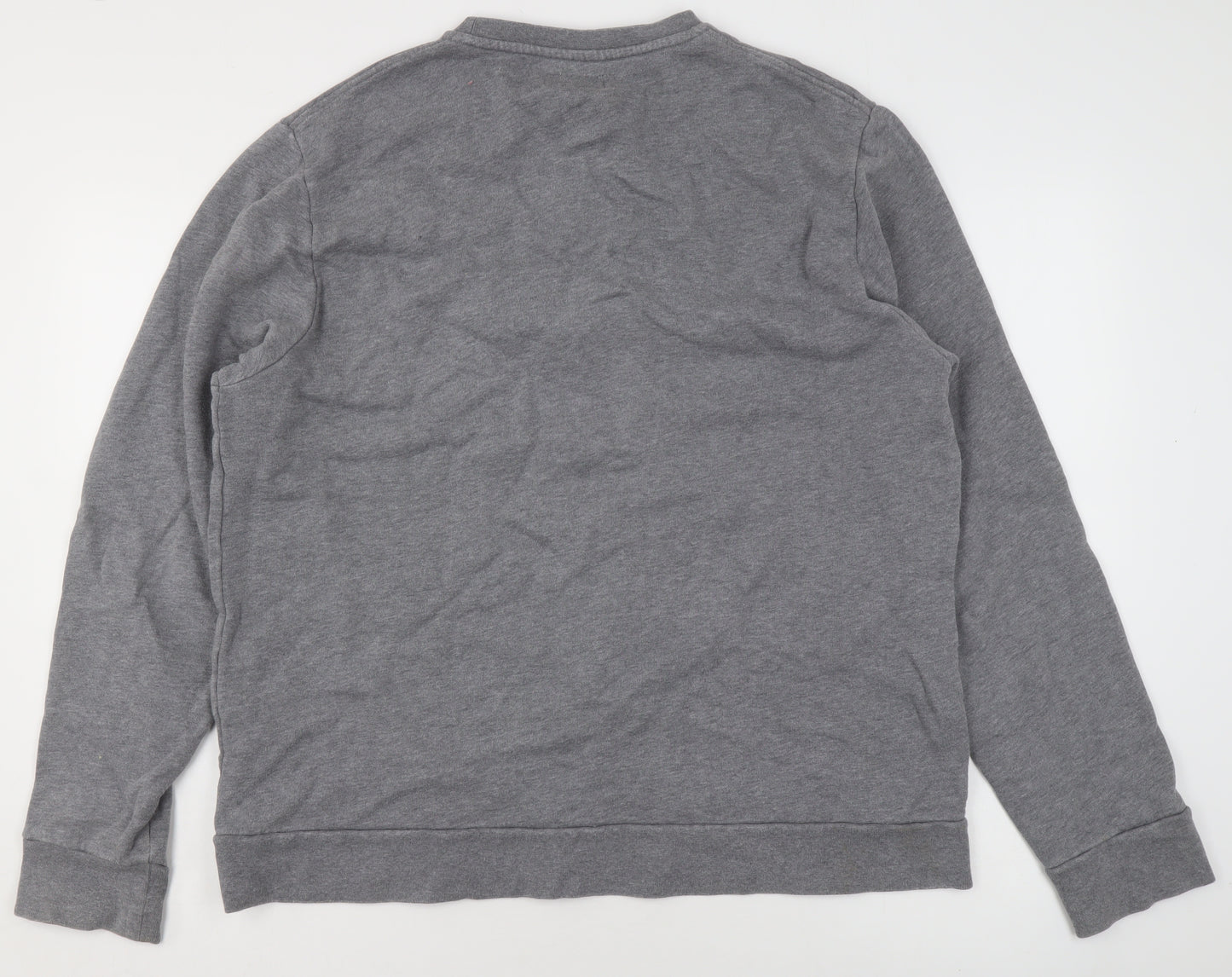 Hackett London Men's Grey Classic Fit Logo Sweatshirt XL Pullover