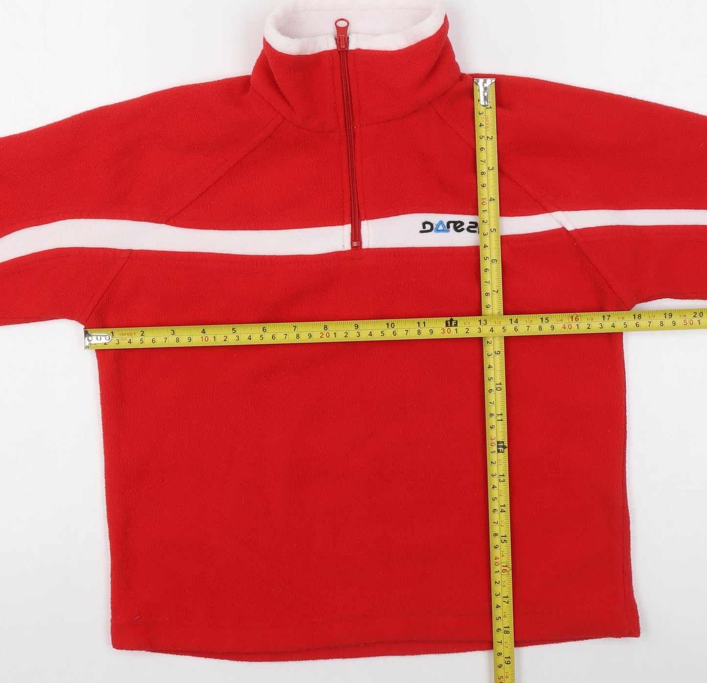 Dare 2b Boys Red Fleece 1/2 Zip Pullover Sweatshirt 12 Years