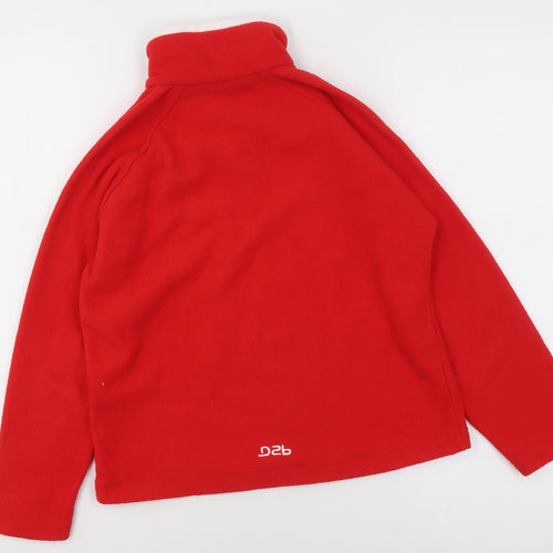 Dare 2b Boys Red Fleece 1/2 Zip Pullover Sweatshirt 12 Years