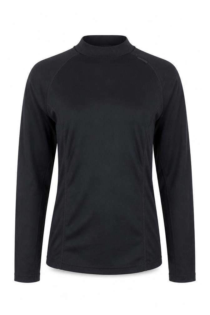 Decathlon Women’s Black Mock Neck Long Sleeve Athletic Top M
