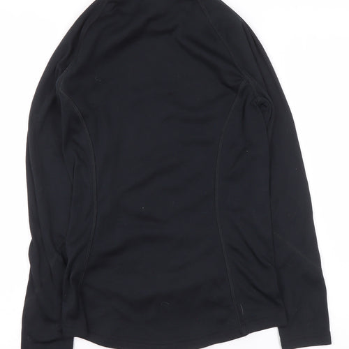 Decathlon Women’s Black Mock Neck Long Sleeve Athletic Top M