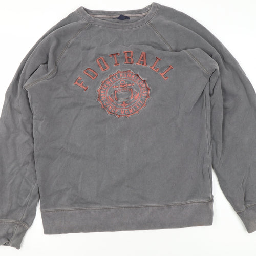 GapKids Boys Grey Football Graphic Cotton Sweatshirt 13-14 Years