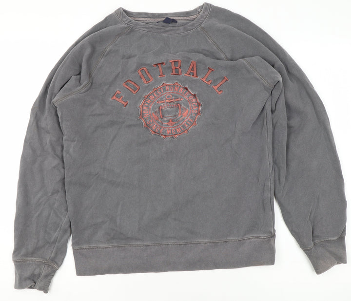 GapKids Boys Grey Football Graphic Cotton Sweatshirt 13-14 Years