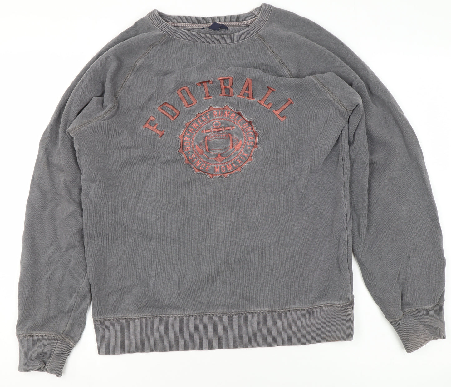 GapKids Boys Grey Football Graphic Cotton Sweatshirt 13-14 Years