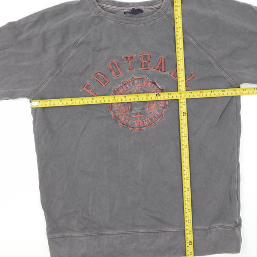GapKids Boys Grey Football Graphic Cotton Sweatshirt 13-14 Years