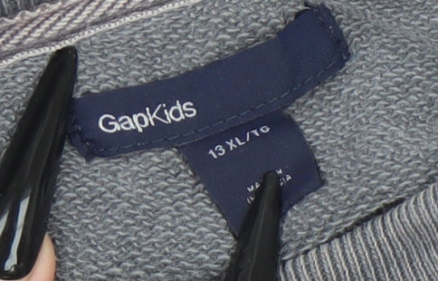 GapKids Boys Grey Football Graphic Cotton Sweatshirt 13-14 Years