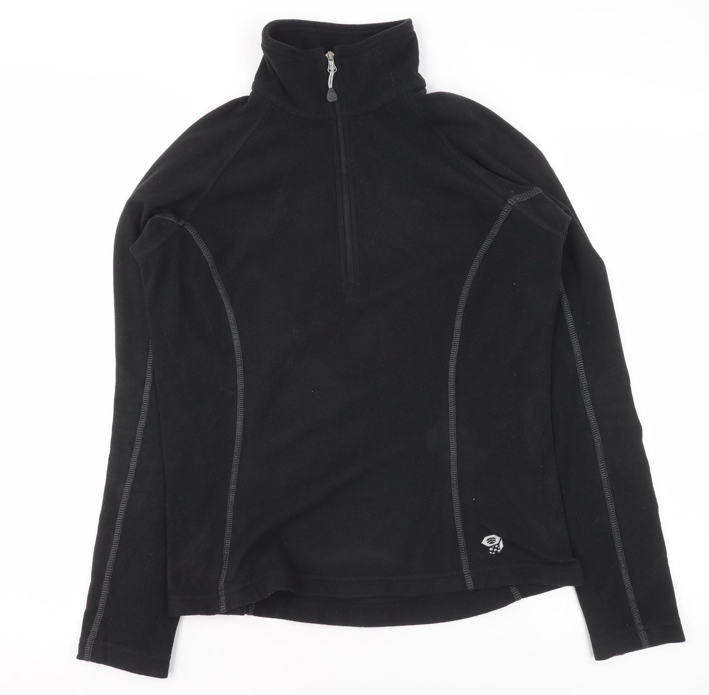 Mountain Hardwear Womens Black Small 1/2 Zip Fleece Pullover Sweatshirt