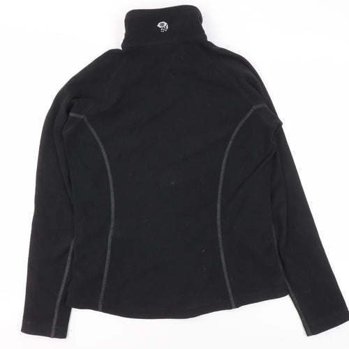 Mountain Hardwear Womens Black Small 1/2 Zip Fleece Pullover Sweatshirt