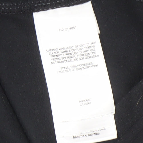 Mountain Hardwear Womens Black Small 1/2 Zip Fleece Pullover Sweatshirt