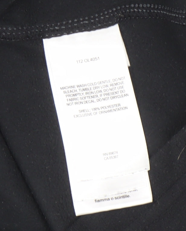 Mountain Hardwear Womens Black Small 1/2 Zip Fleece Pullover Sweatshirt